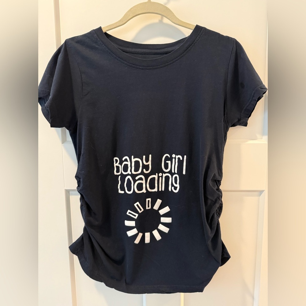 Crazy Dog Maternity Graphic Tee